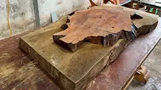 Magic from stone and wood! DIY Epoxy and rose table