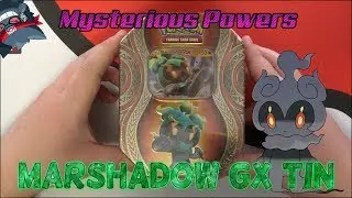 Opening a Pokemon Mysterious Powers Marshadow Tin!