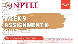 The Joy of Computing using Python Week9