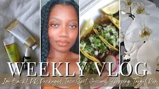 VLOG | BEEN MIA, PR PACKAGES, NEW BODYCARE, GROCERY SHOPPING, TARGET RUN & MORE | TheStylishEngineer