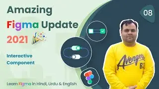 Figma Interactive Components With Example | Figma | हिंदी और उर्दू में फिग्मा सीखें