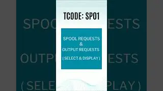 Get Spool List requests, Output Controller : Spool & Output Requests | SP01 | SAP Quality Management