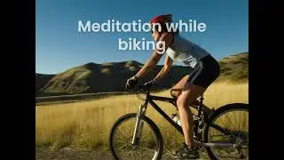 Guided meditation while biking