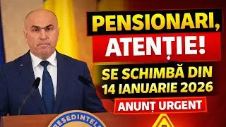 ⏰ PENSIONARI, ATENȚIE! Ce se schimbă din 14 ianuarie 2026 (ANUNȚ URGENT)