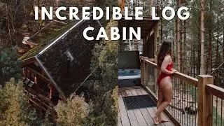 STAYING IN A LOG CABIN IN SCOTLANDS CAIRNGORMS // Van life Scotland Episode 4