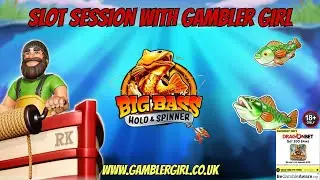 🐟BIG BASS HOLD & SPINNER🐟ONLINE SLOTS WITH GAMBLER GIRL🐟