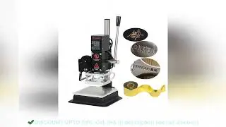 Hot Foil Stamping Machine, 500W, Heat Press, Bronzing Paper Holder, Manual Embossing Machine Used