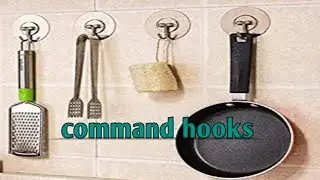 No drill wall hooks, ceiling hooks।command hooks Review ।unique kitchen products