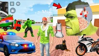 Franklin Going Inside Hulk Brain 😱🧠😭 Indian Theft Auto Simulator 🤑🤩 Mullaji Gamers
