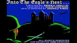 Into the Eagle's Nest Mission 1 longplay (Apple II - Mindscape)