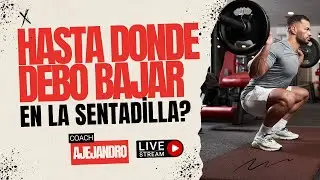 ¿Hasta dónde bajar en SENTADILLA? 🍑 Mitos, Ciencia y Rodillas. - LIVE STREAMING   - FITMANIA