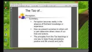 The Tao of Perception, a Tao Talk with Bill Bunting