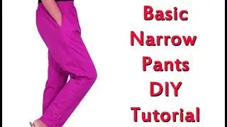 Narrow pants/pencil pant cutting and stitching in malayalam Tutorial, part 1 EMODE