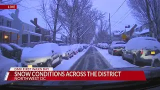Update on road conditions in DC after winter storm