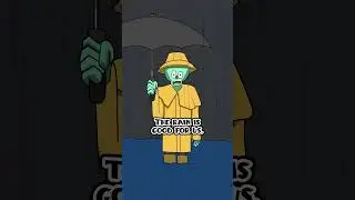 Daily Zombie was left out in the rain | #Zombie #Cartoon #Shorts.