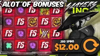 250 FEATURE SPINS ON SLAYERS INC SLOT! (12$ BET SIZE)