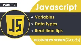 JavaScript Telugu Tutorial: data types, strings, int, json #javascript #codingintelugu #beginners