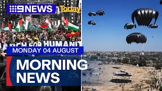 Major pro-Palestinian protests; Australian Government to offer more aid to Gaza | 9 News Australia