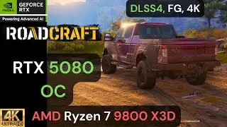 RTX 5080 | 9800X3D vs RoadCraft, 4K, 1440p, Framegen hits its limit!?