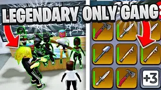 МОЯ БАНДА ИСПОЛЬЗОВАЛА ЛЕГЕНДАРНОЕ ОРУЖИЕ ТОЛЬКО В ROBLOX BLOCKSPIN