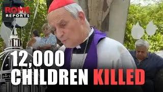 Cardinal Zuppi reads the names of children killed by Hamas and Israel in public