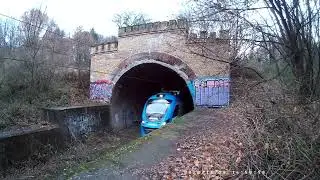 36WEa-010 w trakcie wyjazdu z tunelu kolejowego w Rydułtowach - 2020