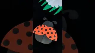 how to make a lady Bird in a paper craft | #craft #diy #paper #crafting #shortforgoals