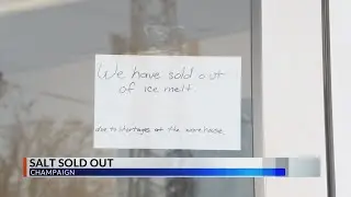 Temps dropping, ice melt sales rising: Central IL stores sell out of a winter necessity