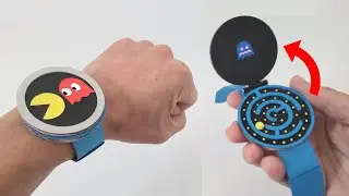 PAC-MAN Gaming SmartWatch DIY｜FUNNY Cardboard & Paper Craft Idea