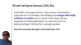 Almanca B2 - Telc B2 Diskussion - Tartışma Alıştırması ve Hazırlık Yöntemi