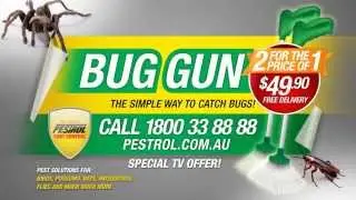 Реклама Pestrol Bug Gun