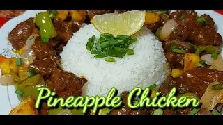 PINEAPPLE CHICKEN RECIPE || Tasty And Easy Chicken Pineapple Recipe || Nikhath's Kitchen