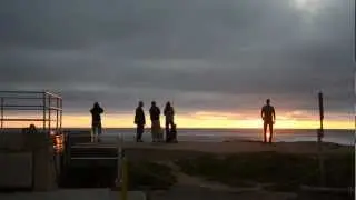 Flat surf. Day's end. Sunset Cliffs, San Diego: A Minute Away