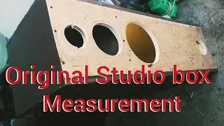 L/R speaker box measurement and making