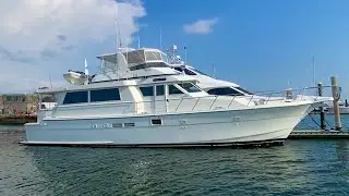 Classic 1990 Hatteras 62 Cockpit Motor Yacht