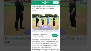 BCB clarifies 'no-handshake' incident at U19 World Cup was unintentional