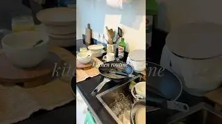 ✨🫧summer evening kitchen routine #asmrsounds #homelifestyle #asmr #cleantok #kitchencleaning