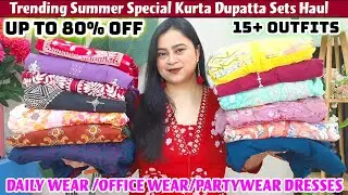 🌟Amazon FestiveWear/Partywear Kurta Dupatta Sets UPTO 80% OFF🌟EmbroiderySequence Special #amazon
