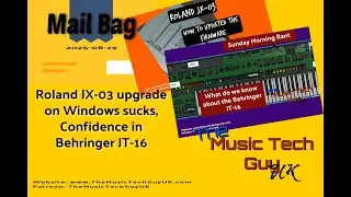 Roland JX-03 upgrade on Windows sucks, Confidence in Behringer JT-16