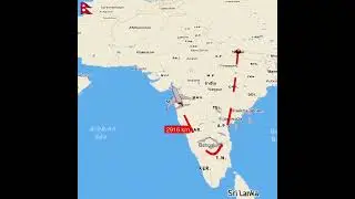 Travelling Nepal 🇳🇵 To Qatar 🇶🇦  Flight ✈️ distance 🌎 🏞