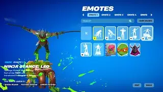 New TMNT Mini battlepass Emotes! Fortnite