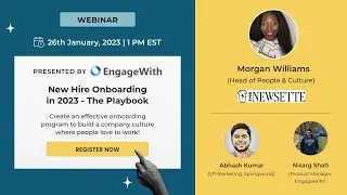 New Hire Onboarding in 2023 - The Playbook | New Hire Onboarding in EngageWith
