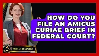 How Do You File an Amicus Curiae Brief in Federal Court? - Justice System Explained