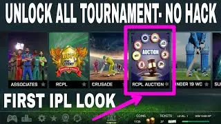 🔥Real cricket 18 IPL AUCTION FIRST LOOK , UNLOCK ALL TOURNAMENT , RCPL
