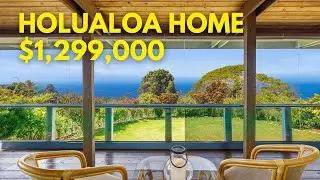 How Much Paradise Can You Get For $1.29M in Hawaii? | Holualoa Ocean View Home