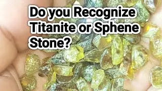 High Luster Stone Sphene,  Titanite | The diamond-like brilliance of a carved stone  | Titanite