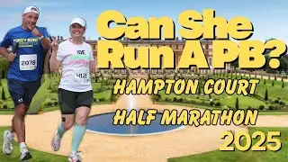 Can She Break Her PB as I Pace a Sub 2 hr at the HAMPTON COURT Half Marathon
