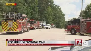 Possible drowning call at Raleigh Beach on Neuse River