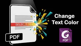 How to Change Text Color of a PDF document in Foxit PDF Editor