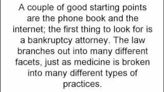Texas Bankruptcy Lawyer Representation Part 1